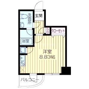 ライブコート北梅田の間取り図