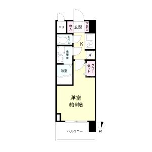 M-RESIDENCE新大阪Gardenの間取り図