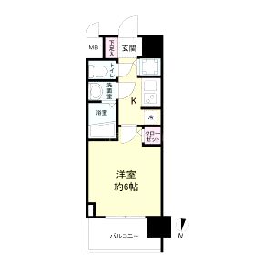 M-RESIDENCE新大阪Gardenの間取り図