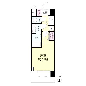 M-RESIDENCE新大阪Gardenの間取り図