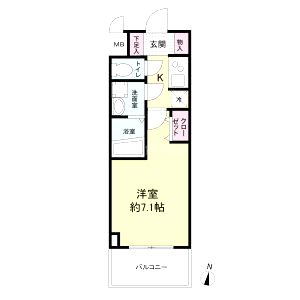 M-RESIDENCE新大阪Gardenの間取り図