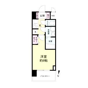 M-RESIDENCE新大阪Gardenの間取り図