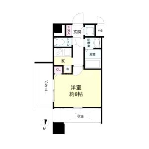 M-RESIDENCE新大阪Gardenの間取り図