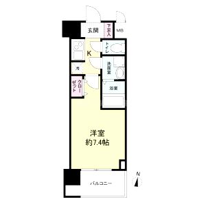 M-RESIDENCE新大阪Gardenの間取り図