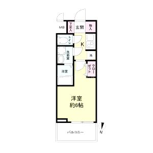 M-RESIDENCE新大阪Gardenの間取り図