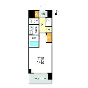 M-RESIDENCE新大阪Gardenの間取り図