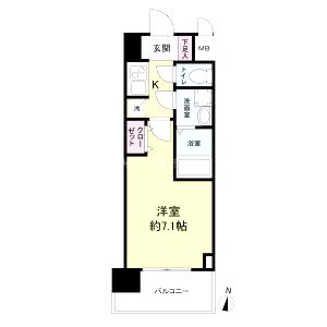 M-RESIDENCE新大阪Gardenの間取り図