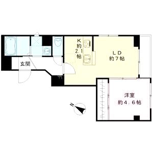 Plaisir京町堀の間取り図