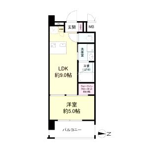 アプリーレ梅田東の間取り図