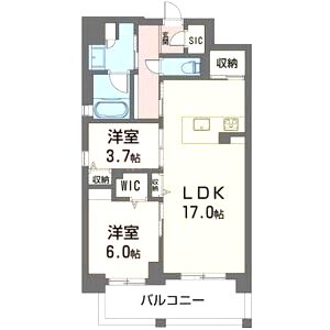ALBLANC KYOMACHIBORI(アルブラン京町堀)の間取り図