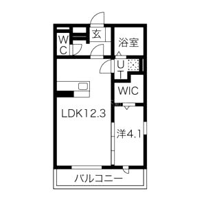 アリビオ向日町の間取り図