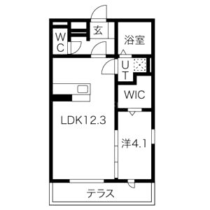 アリビオ向日町の間取り図