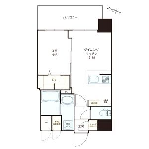 NEコート甲南町の間取り図