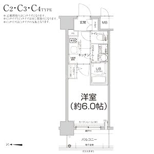 エスリード新福島の間取り図