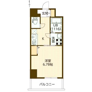 アリビオ立花IIIの間取り図