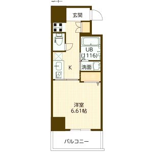 アリビオ立花IIIの間取り図