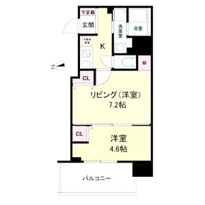 ヴィラ・セレーノ玉造本町の間取り図