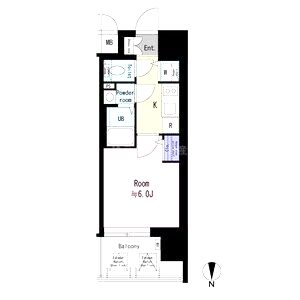 エスリード大阪エヴォルツの間取り図