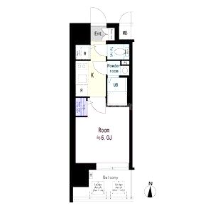 エスリード大阪エヴォルツの間取り図