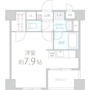 カノン甲南山手の間取り図