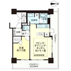 ライオンズタワー神戸旧居留地の間取り図