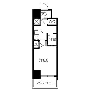 グランカリテ天神橋IIの間取り図