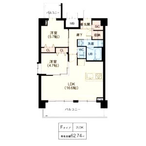 サクラーレ甲子園の間取り図
