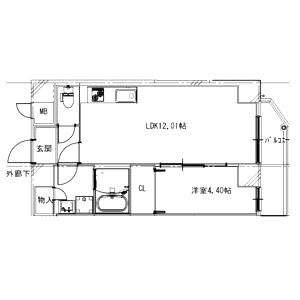 EIJU Tsukamoto(イタンジ最新)の間取り図