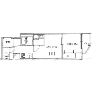 EIJU Tsukamoto(イタンジ最新)の間取り図