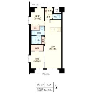 スプランディッド難波WESTIIIの間取り図