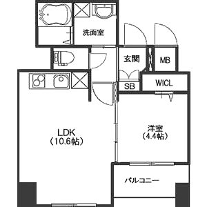 B♭KAWANISHIの間取り図