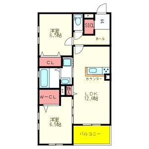 エスポアカーサの間取り図