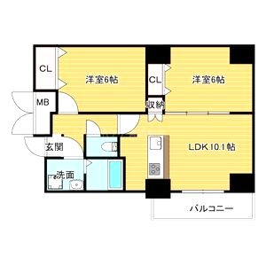 CoCoナニワの間取り図