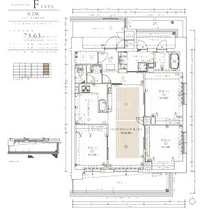 エステムコート京都紫野の間取り図