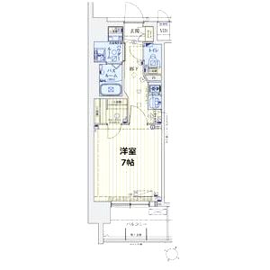 スワンズシティ大阪城北詰の間取り図