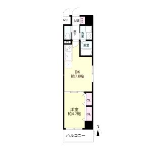 パークフラッツ新大阪の間取り図