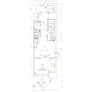 エステムコート南堀江III CHURAの間取り図