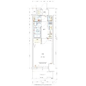 エステムコート南堀江III CHURAの間取り図