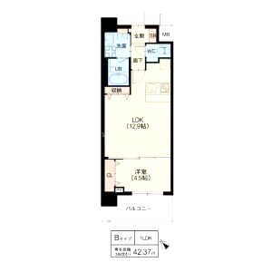 スプランディッド中百舌鳥の間取り図