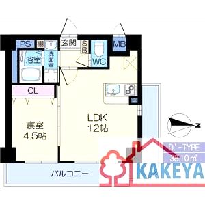 ル・レーヴ茨木の間取り図