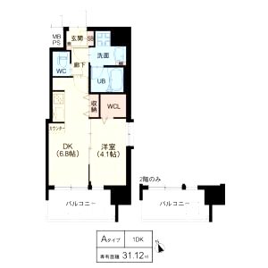 スプランディッド天王寺IIIの間取り図
