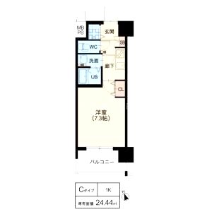 スプランディッド天王寺IIIの間取り図