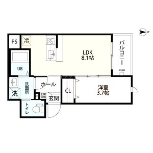 robot home 平野(ロボットホーム ヒの間取り図