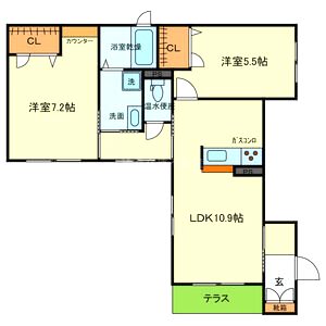 ベールプラザの間取り図