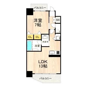 プレジオ神戸WESTの間取り図
