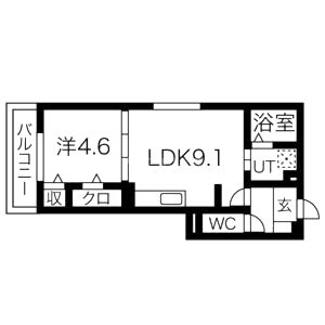 D-room富野乾垣内の間取り図