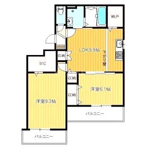 グリーン・ヒル甲東の間取り図