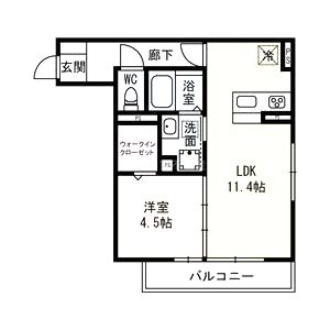 サンライズ上新庄の間取り図