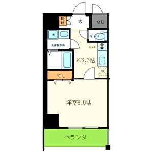 マーブルコート新町の間取り図