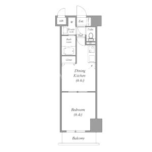 Gramercy Juso-higashi 2ndの間取り図